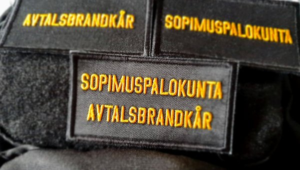 SOPIMUSPALOKUNTA - AVTALSBRANDKÅR kangasmerkki